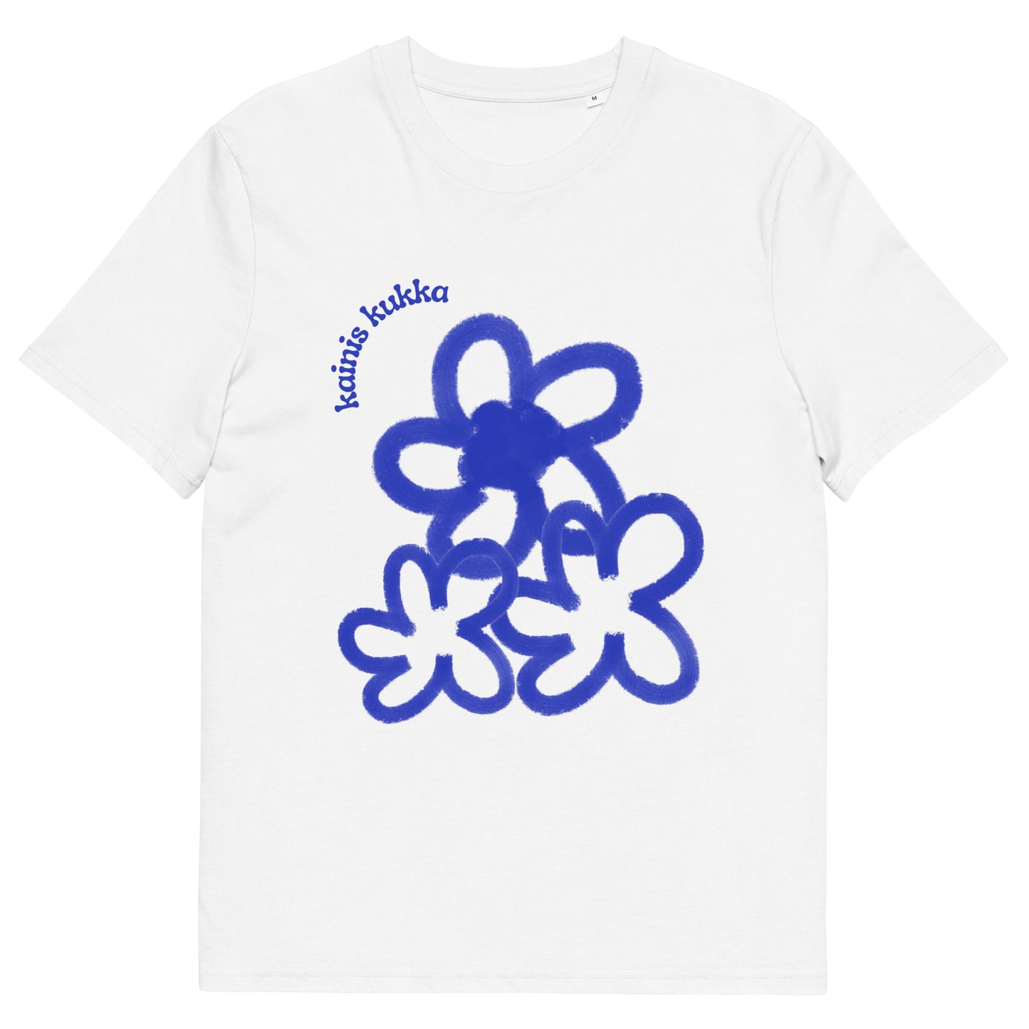 Blue Distorted Flower Tee