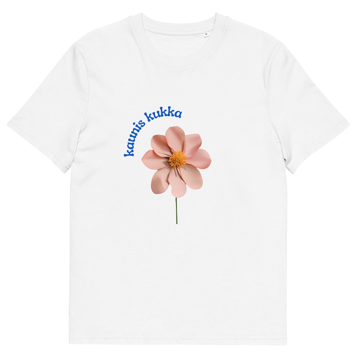 T-shirt à motif de fleur rose