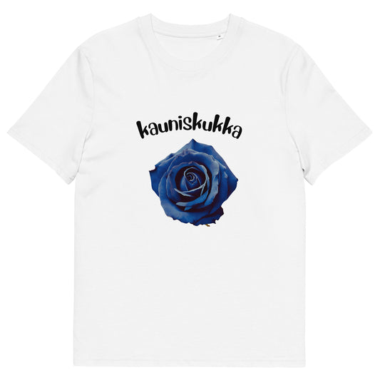 T-shirt Motif Rose Bleue